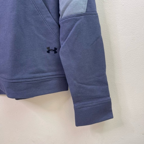 Under Armour Blue Track Top Zip Jacket Loose Fit Pockets Women's Small 42-44 EUC - Picture 4 of 8